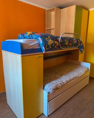 Cameretta a Ponte serie Compact 3 Letti