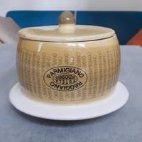 Formaggiera decorata con Logo Parmigiano Reggiano