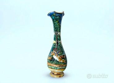MOLARONI Pesaro Vaso in Maiolica Istoriata  19th