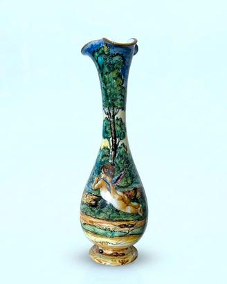 MOLARONI Pesaro Vaso in Maiolica Istoriata  19th
