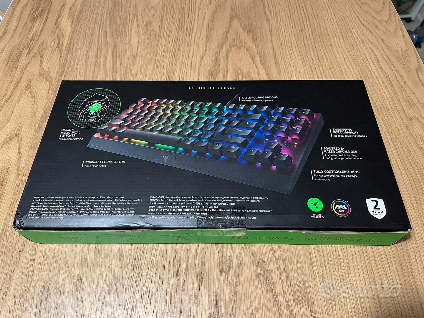 Tastiera Razer Blackwidow v3 Tenkeyless GER Layout - Informatica