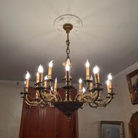 Lampadario in ottone