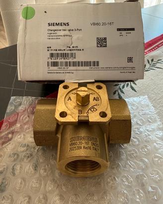 Valvola a sfera deviatrice a 3 vie Siemens VBI60.2