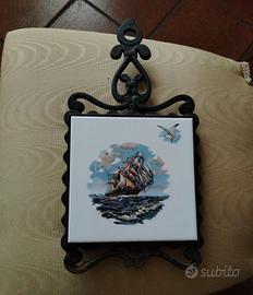 Sottopentola vintage in ferro battuto