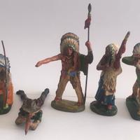 vecchi indiani Elastolin in plastica e pasta