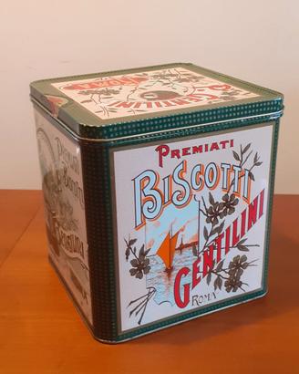 Scatola in latta biscotti Gentilini