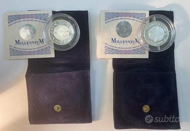 2 Medaglie in Argento - Vaticano Jubilaeum 2000