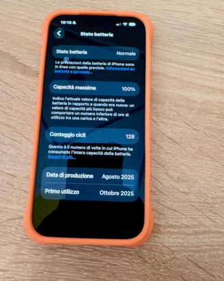Iphone 17 Pro Max 256GB Arancione - Batt 100%