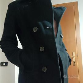Malo Cappotto doppiopetto blu scuro 40