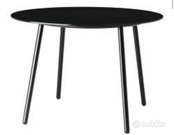 Tavolo tondo vetro nero