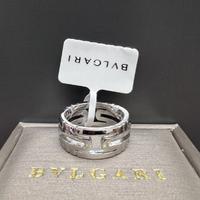 Anello BVLGARI in oro bianco/argento 18 carati