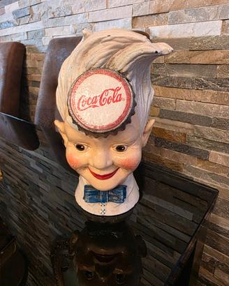 Coca cola salvadanaio in ghisa