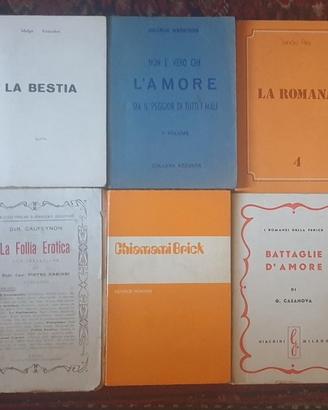 Lotto 6 libri erotismo anni '50 '60 La bestia