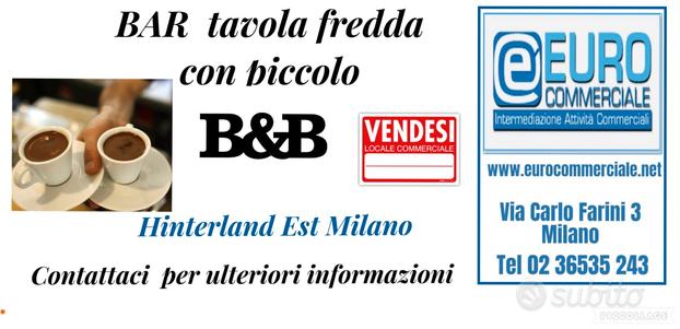 334/24 BAR Tavola Fredda con piccolo B&B di mq 75