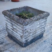 vaso cemento quadrato 30x30x25h