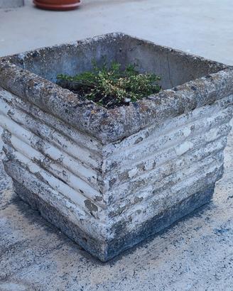 vaso cemento quadrato 30x30x25h