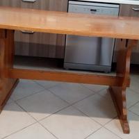 Tavolo Rustico Legno Massello &Cassapanca Angolare
