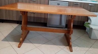 Tavolo Rustico Legno Massello &Cassapanca Angolare