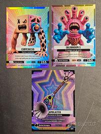 Set 3 carte nucleari brainrot buio luce P (Promo)