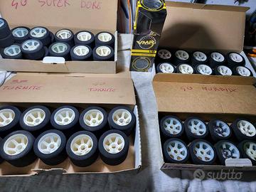 Lotto gomme on road alcune rodate, altre nuove
