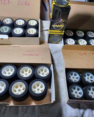 Lotto gomme on road alcune rodate, altre nuove