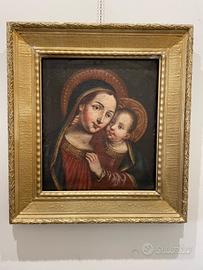 Quadro antico Madonna con bambino del' 700
