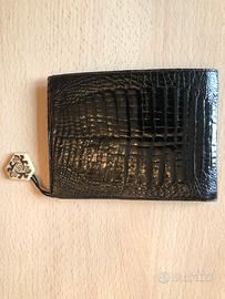 Portafoglio vero coccodrillo