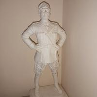 Statua in gesso mussolini