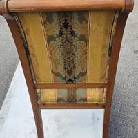 Sedia arte povera con tessuto a strisce