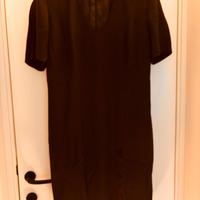 Tubino marrone scuro con maglia in  mohair
