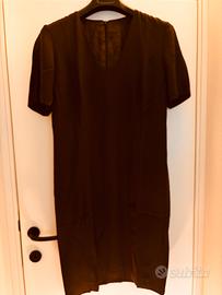 Tubino marrone scuro con maglia in  mohair