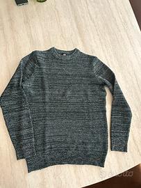 Maglione girocollo verde uomo M