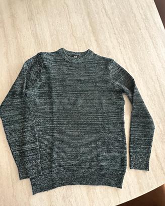 Maglione girocollo verde uomo M