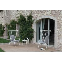 2 Poltrone Nef 627 Emu Bianche Cuscini Grigi
