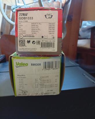 pastiglie freno anteriori più posteriori Fiat Alfa