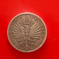 1 lira 1907 aquila reale argento