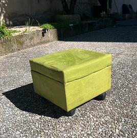 Pouf  con ruote anni 70