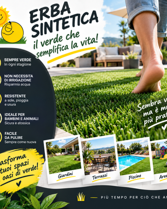 erba sintetica il verde che semplifica la vita