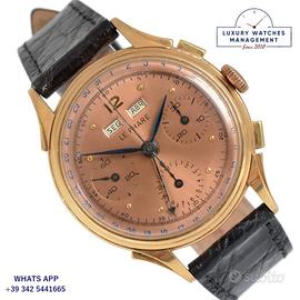 LE PHARE Chronograph Dato Compax Pink salmon dial