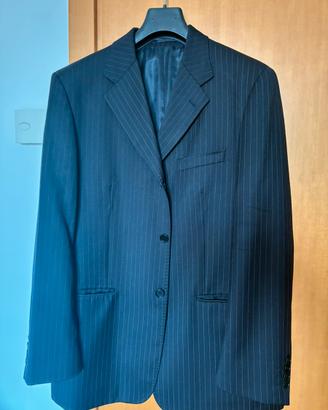 Giacca blu gessato leggero 15€!