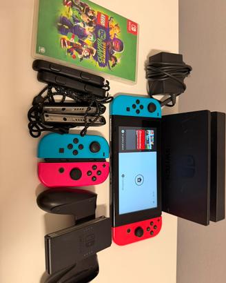 Nintendo switch v2 con giochi e accessori