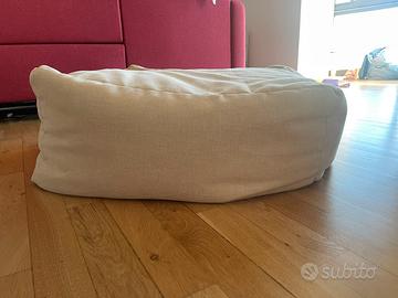 Pouf morbido beige
