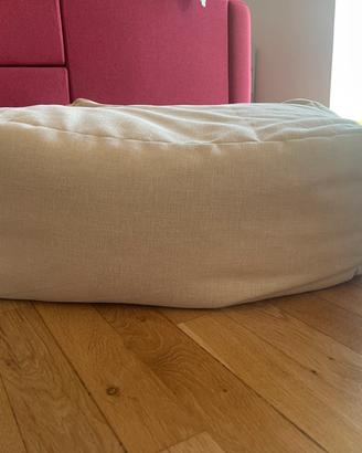 Pouf morbido beige