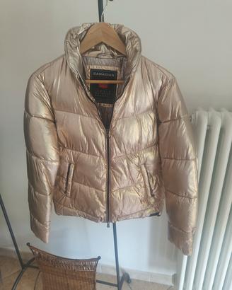 Piumino Canadian Mauricie dorato metallizzato