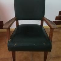 Poltrona in pelle