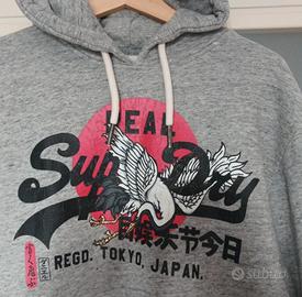 Felpa cappuccio superdry + g star raw *S