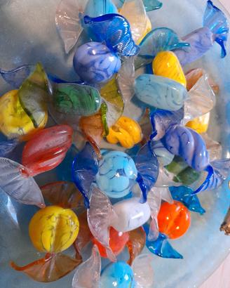 caramelle in vetro di murano 