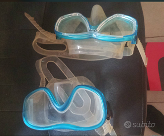 occhiali maschera mare numero 2-