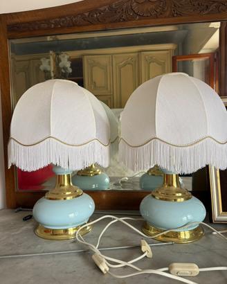 Coppia di lampade vintage da comodino