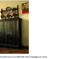 Credenza in abete nero, Friuli XVII secolo